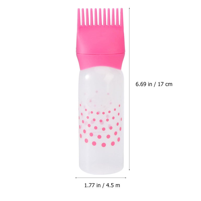 minkissy 3pcs Colorful Hair Dye Bottles Hairdressing Applicator with Scale Lines for Precise Application Hair Coloring Bottle for Home and Salon Use Black Rosy Blue - Image 2